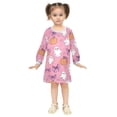 thumbnail image 2 of Girls' long-sleeved dress Bowknot Pumpkin Girls' A-line dress with ribbed cuffs Soft and comfortable, 2 of 6