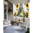 thumbnail image 4 of nqOlkjepod Outdoor Curtains for Patio Waterproof, Yellow Sunflower Outdoor Privacy Panels Grommet, Summer Floral Farmhouse Blackout Outside Curtains for Porch/Cabana/Pergola 54"x108", 2 Panels, 4 of 8