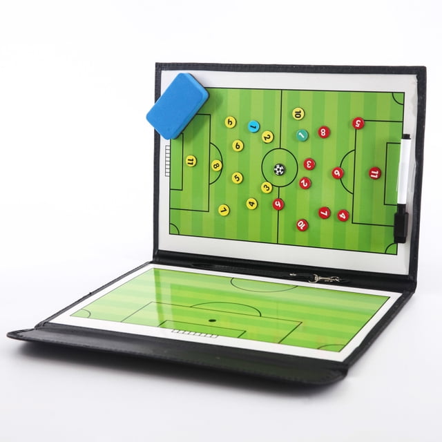 (54cm x 32cm) Football Tactical Board Football Trainer Magnetic Board Portable Training Strategy for Training Football Competition