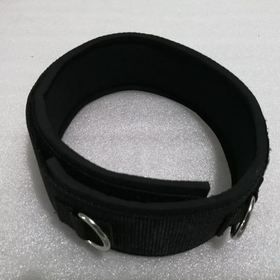 STOBOK 2Pcs Black Neoprene Adjustable Thigh Straps for Glutes Hamstrings and Legs Workout