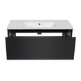 thumbnail image 5 of Modern Wall-Mounted Bathroom Vanity with Washbasin | Magic Antracit Gloss Collection | Non-Toxic Fire-Resistant MDF-40"-Omega Collection 26", 5 of 5
