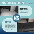 thumbnail image 4 of Unique Bargains Flat Face Cargo Liner Rear Trunk Mat Trunk Cargo Luggage Boot Tray Mat Long Stripes and Interval Pattern for Toyota Sienna 2022-2024 Anti-Slip, 4 of 7