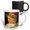 Multicolor, variant on 3drose, Clapsaddle – Girl Wearing Holly Wreath, 11oz Two-tone Yellow Mug