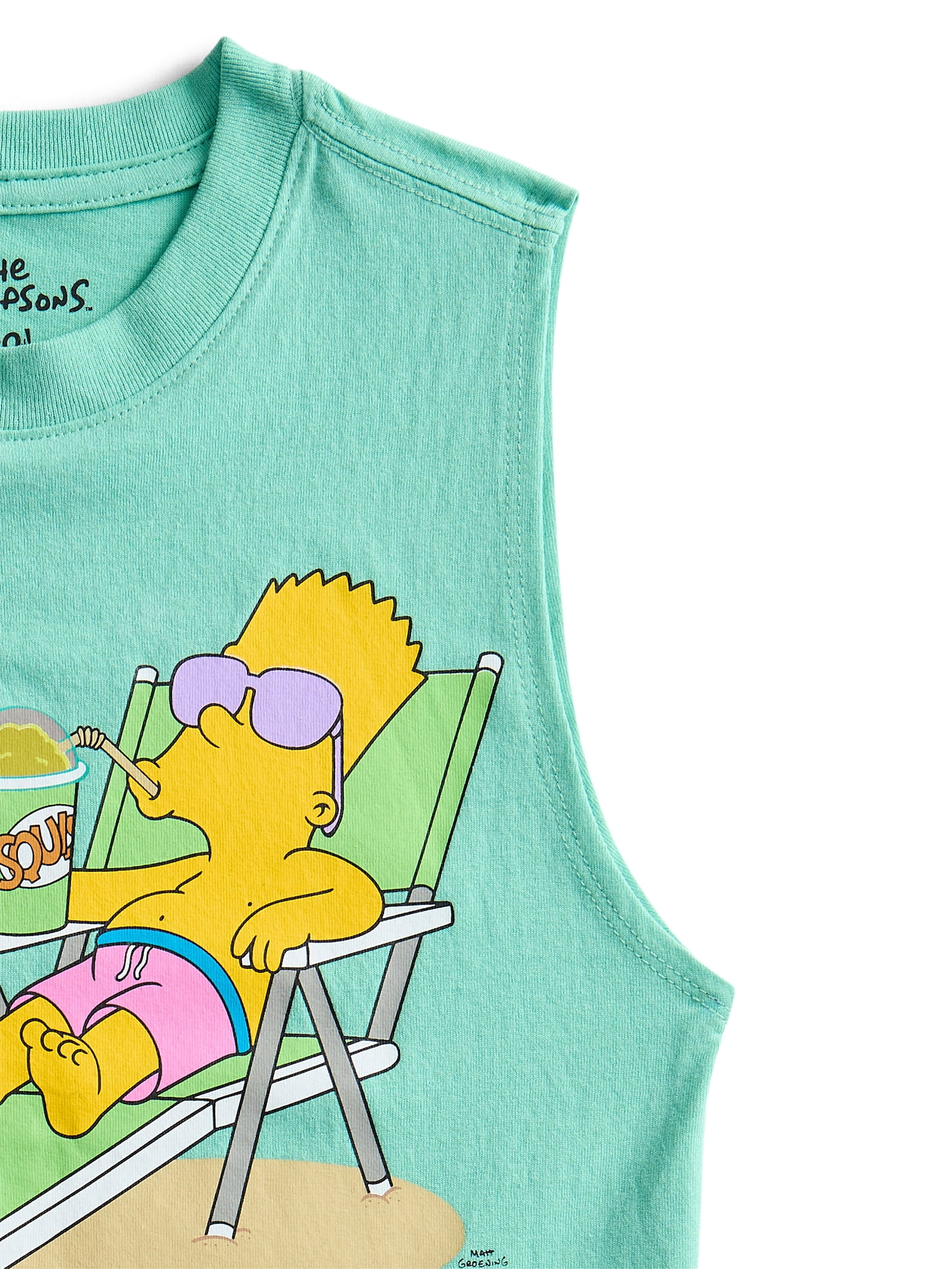 The Simpsons Boys Graphic Muscle Tank Top, Sizes 4-18