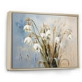 thumbnail image 2 of Designart "Serene Snowdrop Palette II" Snowdrops Floater Framed Canvas Art Print, 2 of 5