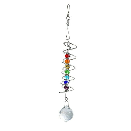 

CHEEPUM Twelve Days of Christmas Decorations Wind Spiral Wind 3D Glass Wind Chimes Home Ornaments Home Decoration Window Ornaments Garden Garden Decoration Hanging Chandelier