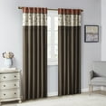 thumbnail image 7 of Madison Park Serene Polyester Fabric Embroidered Window Panel in Brown/Orange, 7 of 7