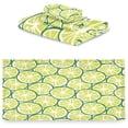 thumbnail image 2 of Towel Set of 3, Summer Green Lime Citrus 1 Bath Towel, 1 Towel, 1 Small Square Towel, Strong Soft and Compact Absorbent Yoga Gym Hotel Excellent Choice. Washcloth Gift, 2 of 7