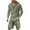 Army Green, variant on Dianli Sweats for Men Mens Summer Casual Hooded Set Breathable Solid Color Long Sleeve Hoodie with Shorts Comfortable Lightweight Design for Beach Trips Lounging or Outdoor Walks in Warm Weather