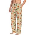 thumbnail image 2 of Daiia Floral Strawberr Men's Sleep Pant with Pockets and Drawstring,Pajama Pants-Large, 2 of 9