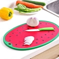 thumbnail image 4 of Board Cutting Watermelon Shape PP with Watermelon Shape Plastic Food Grade Durable Chopping Stylish Sturdy Hole Practical Kitchen Tools Fruit Meat Big, 4 of 9