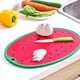 thumbnail image 3 of Cateissary Tablero de corte en forma de sandía, plástico PP de calidad alimentaria, duradero, para cortar, con estilo, agujero resistente, Utensilios de cocina Pequeña, 3 of 6