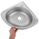 thumbnail image 5 of AURARMLET 1Jgo Lavabo De Inoxidable Para Y Cocina Con Triangular Y Fácil Montaje, 5 of 8