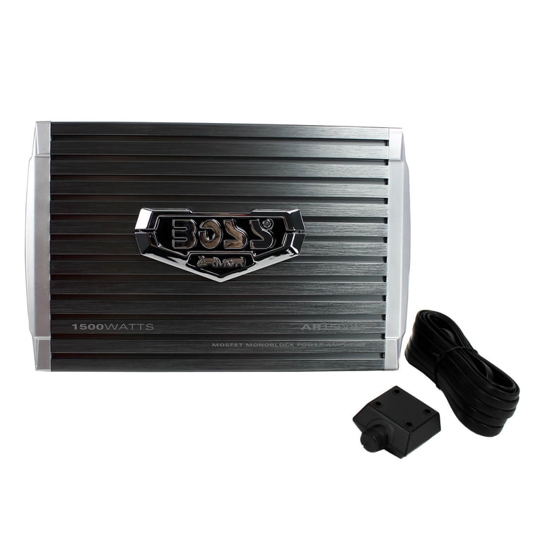 Boss Audio 1500 Watt Mono A/B MOSFET Power Car Amplifier + Remote