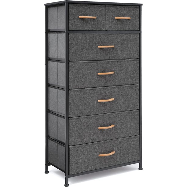 BBNBDMZ Tall Dresser Organizer 7 Drawers Dresser Fabric Closets Units