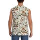 thumbnail image 4 of Fotbe Mushroom Garnish Men's Camiseta sin Mangas Estampada para Hombres, Playera Casual para Gimnasio, Entrenamiento, Playa-XX-Large, 4 of 7