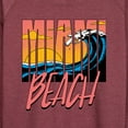 thumbnail image 3 of Instant Message - Miami Beach - Women's Lightweight French Terry Long Sleeve Shirt, 3 of 6