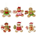 thumbnail image 1 of Bucilla Felt Ornaments Applique Kit Set Of 6-Dressed Up Gingerbread, 1 of 2
