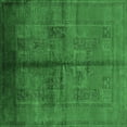 thumbnail image 1 of Ahgly Company Indoor Square Oriental Emerald Green Industrial Area Rugs, 3' Square, 1 of 4