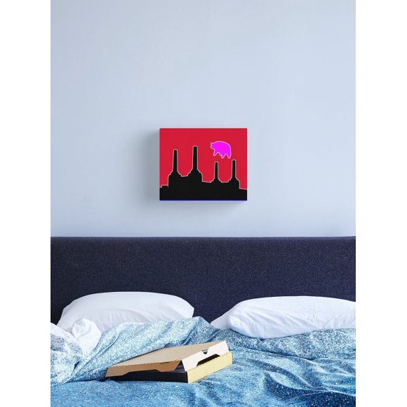 Aaroca PINK FLOYD FLYING PIG OVER BATTERSEA Canvas Print Canvas Posters