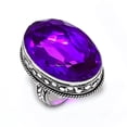 thumbnail image 2 of Natural Pink Amethyst Gemstone Handmade 925 Steling Silver Gift Ring Size 9, 2 of 2
