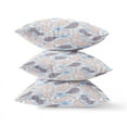 thumbnail image 2 of Paisley on Abstract Throw Fabric Pillow in Pink Light Blue 18x18, 2 of 6