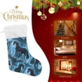thumbnail image 4 of Coolnut 17.7 Inch Christmas Stockings, 2 PCS Delicate Black Horses Presonalized Large Stocking Sock for Family Holiday Xmas Party Decorations, 4 of 7