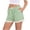 Green, variant on yillto Womens Lounge Capri Pants Cotton Pajamas Pant Wide Leg Loose Elastic Waist Cropped Pjs Shorts