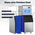 thumbnail image 4 of Tittla 450Lbs/24H Air Cooled Split Commercial Ice Maker Machine with 300Lbs Ice Bin in Silver Two packages 156 Ice Cubes/Cycle, 4 of 12