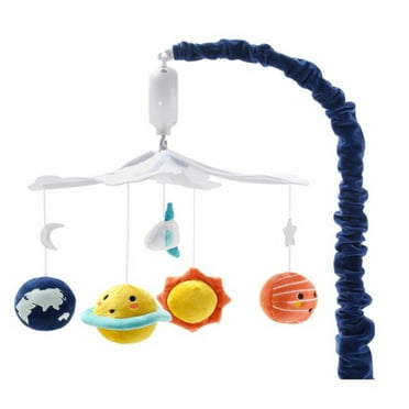 The Peanutshell Spectacular Space Baby Musical Crib Mobile, 12 Lullabies
