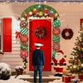 thumbnail image 4 of 3 Pcs Christmas Decoration Outdoor Christmas Porch Sign for Front Yard Hanging Banner Ball, 4 of 7