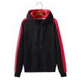 thumbnail image 1 of WREESH Men Pullover Raglan Long Sleeve Color Block Sweatshirt Casual Hooded Sweater Hoodie, 1 of 8