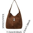 thumbnail image 6 of SPEKSEE Women Faux Suede Shoulder Bag Large Capacity Travel College Work Tote Handbag Handbag for Women Work Shopping Travel, 6 of 18