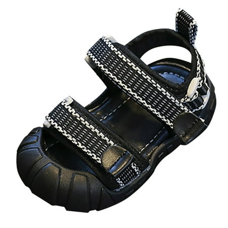 

ZRBYWB Toddler Boys Summer Open Toe Material Casual Sports Strappy Sandals Beach Shoes Daily Wear Shoes Summer Shoes