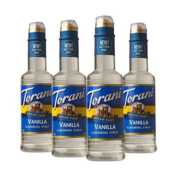 Torani Syrup Sugarfree French Vanilla, 12.7 FO (Pack of4)