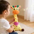 thumbnail image 5 of HUISZJ Giraffe Toy Stuffed, Animal Plush Toy with Repeat Function, Electronic Dancing Giraffe Toy Interactive Musical Doll for Birthday Holiday Gift, 5 of 10