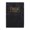 Black, variant on Dark Blue Portable A7 English Schedule Notebook Starlight Leather Planner Journal For Daily Use