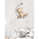 thumbnail image 2 of Calcomanía de vinilo para pared pegatina artística decoración creativa para el hogar Vinil para pared vinil decorativo para cuarto de niña osito durmiendo pegatina para recamara decoracion del hogar Nu Labs Vinil Decorativo Osito Durmiendo, 2 of 5