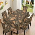 thumbnail image 2 of TSOVTHRID Camouflage Hunting Print 1 Tablecloth and 6 Chair Covers Set Removable Slipcovers Stain-Resistant Furniture Covers for Wedding Banquet Party Decoration, 2 of 6