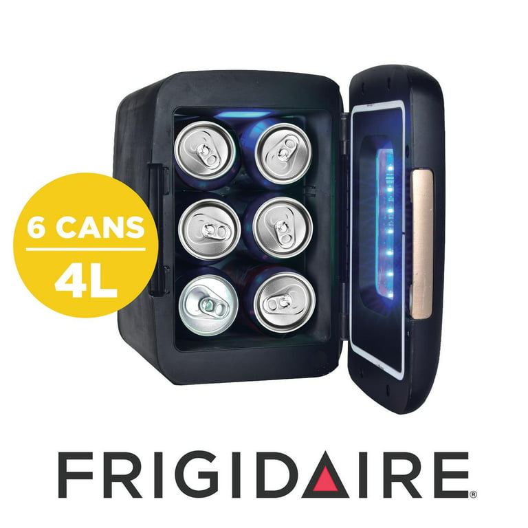 Frigidaire 6 Can Mini Retro Led Light Up Beverage Fridge, EFMIS179 