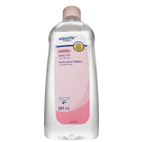 Equate Baby Oil, Hypoallergenic, Fast Absorbing, 591ml
