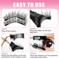 thumbnail image 4 of Magnetic Eyelashes, Magnetic False Eyelashes without Eyeliner, Reusable Dual Magnetic Fake Eyelashes with Applicator, Natural Look, for Women Makeup, 4 of 8