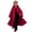 Red, variant on Odeerbi Kids Boys Girls Halloween Long Hooded Cape Cloak Solid Color Witch Robe for Party Dress Up