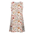 thumbnail image 5 of Sundresses for Women Summer Floral Boho Flower Print Dress Beach Cover Ups Tank Dress with Pockets Vacation Outfits, 5 of 6