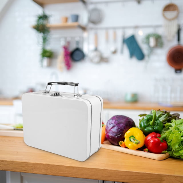 SWETRACE Caja Metálica Para Almuerzo Con Y Retro Para Transporte Y Picnic