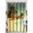 thumbnail image 1 of EREHome Maldives beach Blackout Window Curtain Drapery Panels 52x84 Inch One Piece, 1 of 1