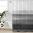 thumbnail image 2 of Extra Long Shower Curtain 72x96 Inch, Black White Ombre Shower Curtain Waterproof Bathroom Decor Vintage Minimalism Abstract Stripes Fabric Bath Curtain Set Accessories with Hooks, 2 of 6