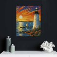 thumbnail image 4 of Nawypu  Martha’s Vineyard Lighthouse Vintage Travel Poster Decorative Painting Canvas Wall Art Picture Print Decor 16x20 inch, 4 of 4