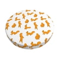 thumbnail image 2 of Lsque Cartoon Squirrel Round Bar chair cushion covers Velvet Fabric Premium Comfort Protects from Scratches and Stains for 14-17 Inch Chair- 12 inch, 2 of 7