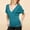 Blue, variant on Women's Short Sleeve Round Neck T-Shirt for Summer Casual Wear